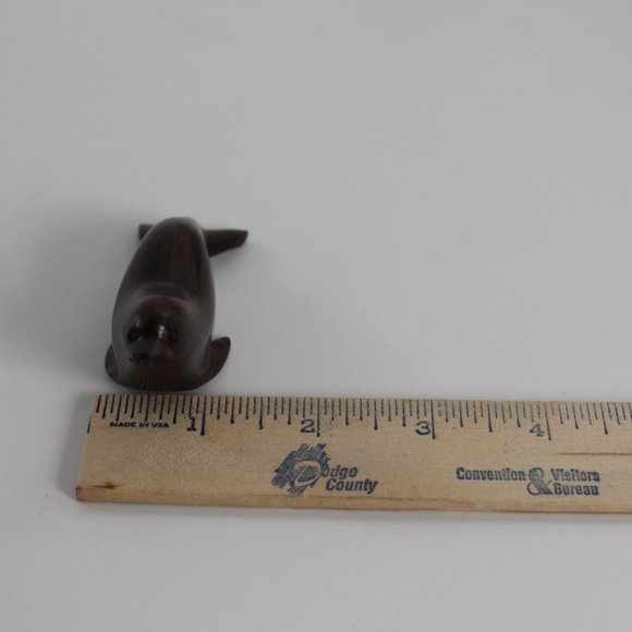 Vintage Hand Carved Wooden‎ Balanced Seal - Picture 10 of 16